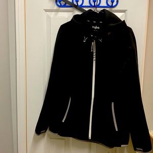 Hyba jacket black with grey trim